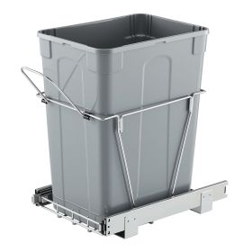35QT Pullout Waste Container Under Cabinet Kitchen Garbage Bin Trash Can