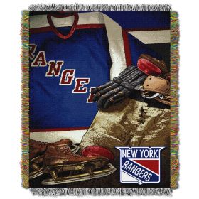 NY Rangers OFFICIAL NHL "Vintage" 48"x 60" Woven Tapestry Throw