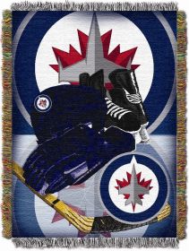 Winnipeg Jets OFFICIAL NHL "Home Ice Advantage" 48"x 60" Woven Tapestry Throw