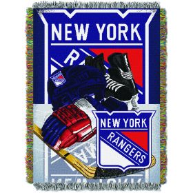 NY Rangers OFFICIAL NHL "Home Ice Advantage" 48"x 60" Woven Tapestry Throw