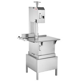 VEVOR Commercial Electric Meat Bandsaw, 2200W Stainless Steel Vertical Bone Sawing Machine, Workbeach 24.4" x 20.5", 0.16-8.7 Inch Cutting Thickn