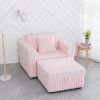 44.9"Soft Modular Sofa Single - Very Comfortable & Stylish. Matches 30.7" Ottoman with Hydraulic Lift. Ideal for Bedroom & Living Room, Light Pink