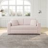 75.6" Soft Modular 2-person Sofa - Highly Comfortable with Distinctive Design. Perfect for Bedroom & Living Room.Light Pink. Modern & Plush Furniture