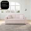 75.6" Soft Modular 2-person Sofa - Highly Comfortable with Distinctive Design. Perfect for Bedroom & Living Room.Light Pink. Modern & Plush Furniture