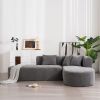 Mirod Stylish Corner Sofa for Living Room,Versatile Design for Relaxation and Conversation,Curved Seat with Wide Stitching,Perfect for Living Room