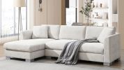 [VIDEO provided][New] 96*56" Modern Cloud Sectional Sofa,L-shaped Luxury Couch Set with 2 Free pillows
