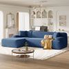 U_Style Modern Large L-Shape Modular Sectional Sofa for Living Room, Bedroom, Salon, 2 Piece Free Combination, Simplified Style(old sku:WY000356AAC)