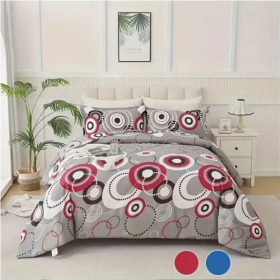 Oriental Beauty Quilt 3-piece Set King (Option: Style1)