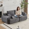 Modern Memory Foam Compressed Sofa,Large Sectional Couches for Living Room,Pet-Friendly Cloud Modular Sectional Sofa,Corduroy Fabric