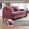 COOLMORE Mid Century Modern chenille Fabric Loveseat sofa, 2-Seat Upholstered Loveseat Sofa Modern Couch for Living Room